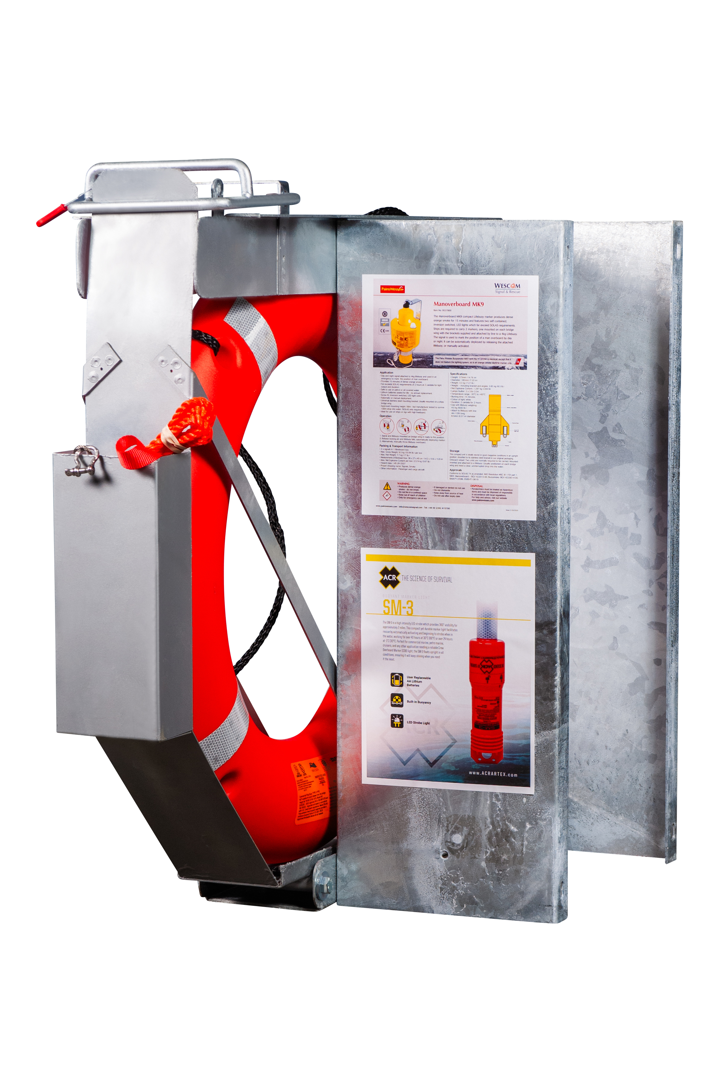COMAR Quick Release Ring Buoy Bracket